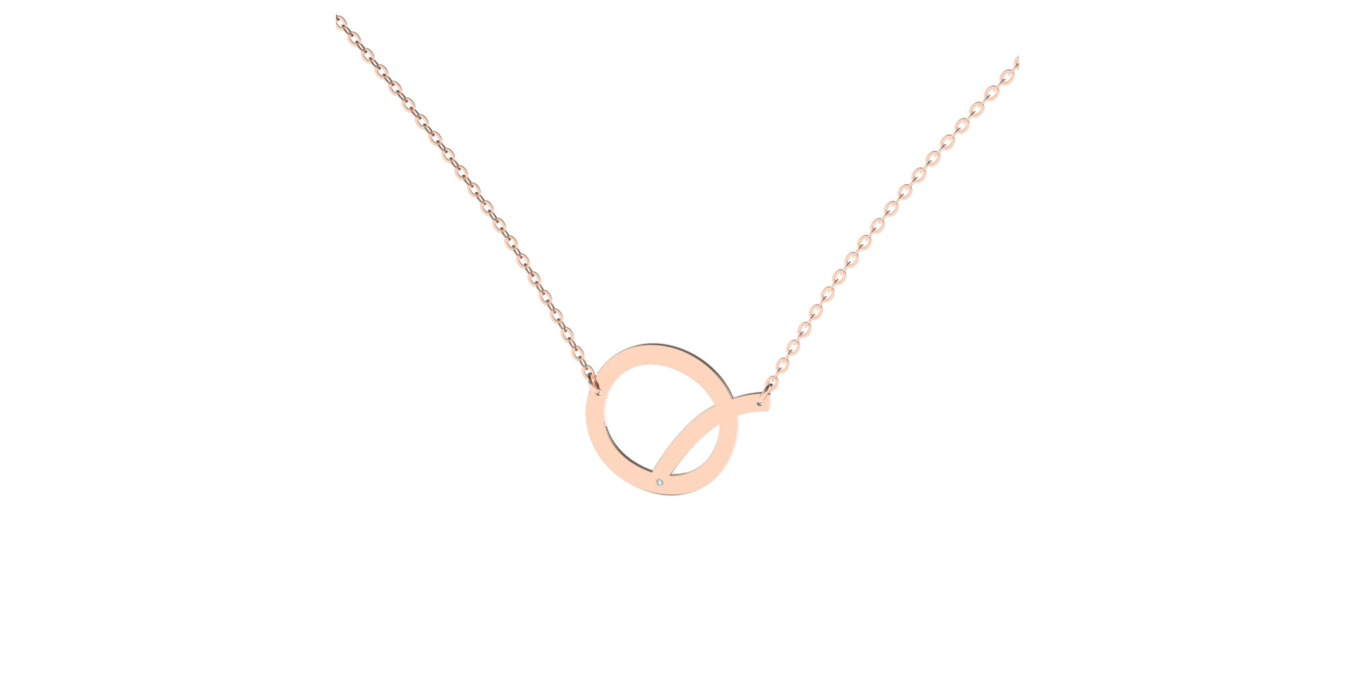 Diamond necklace Big Line Q