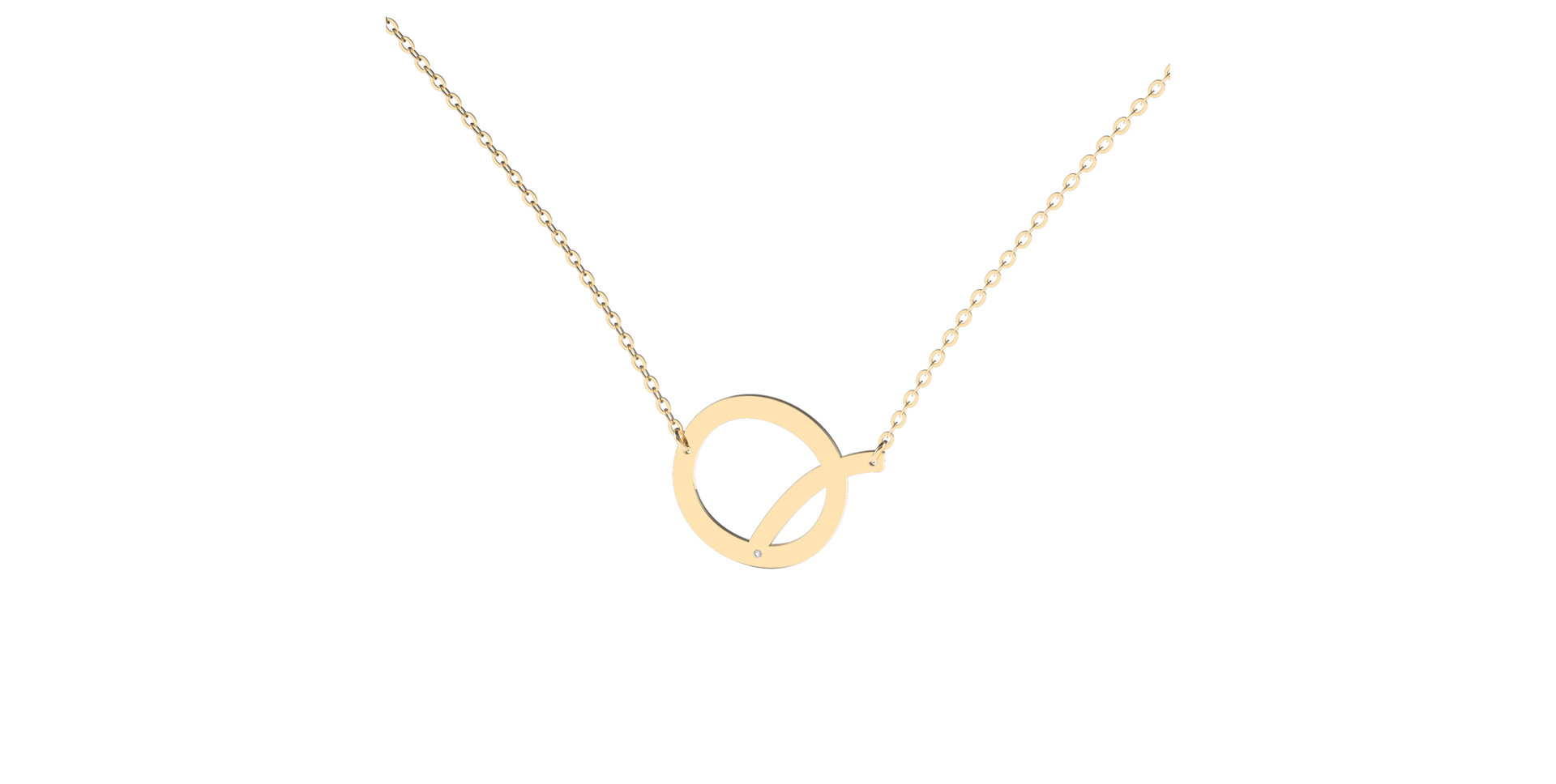 Diamond necklace Big Line Q