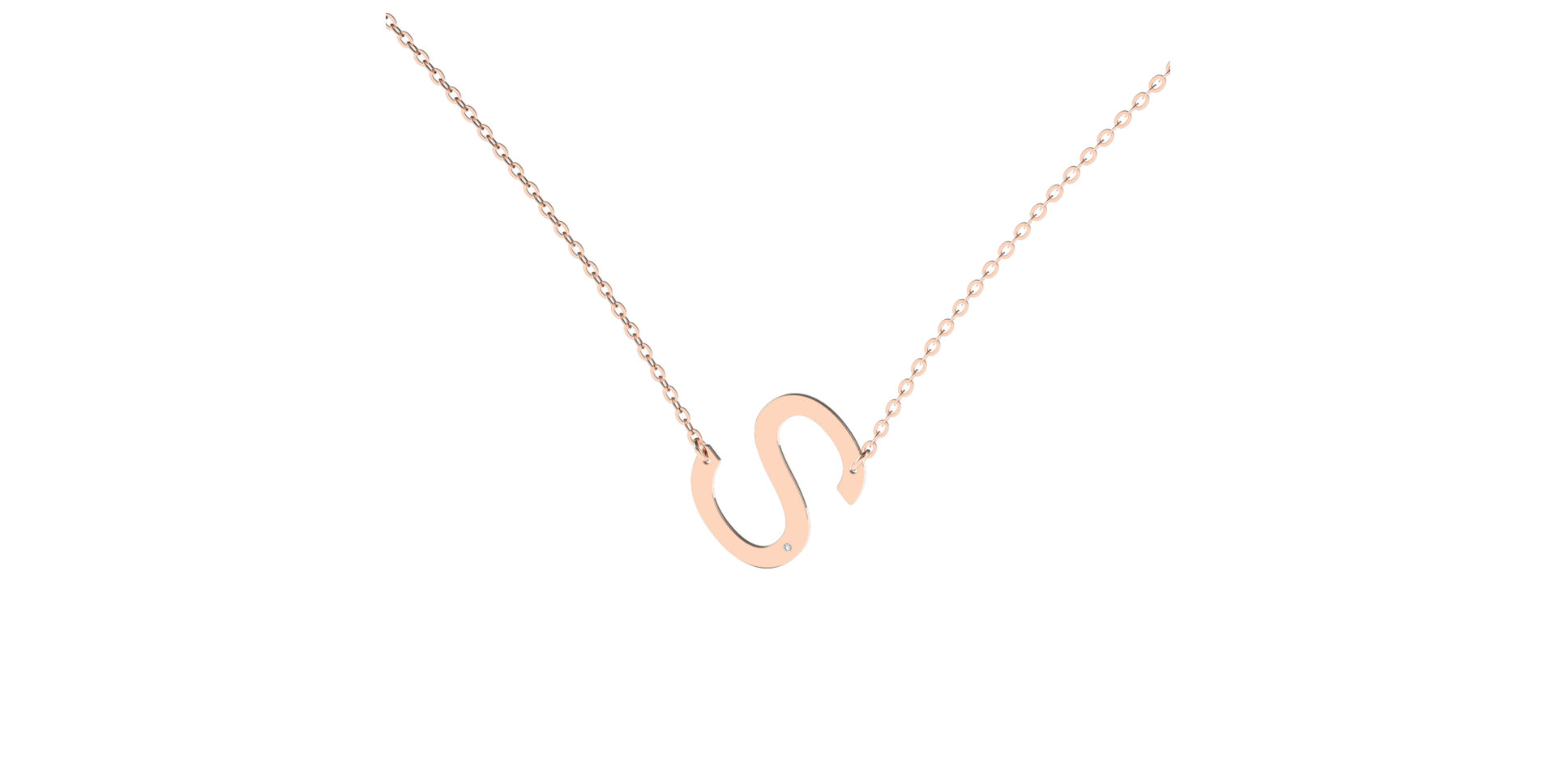 Diamond necklace Big Line S