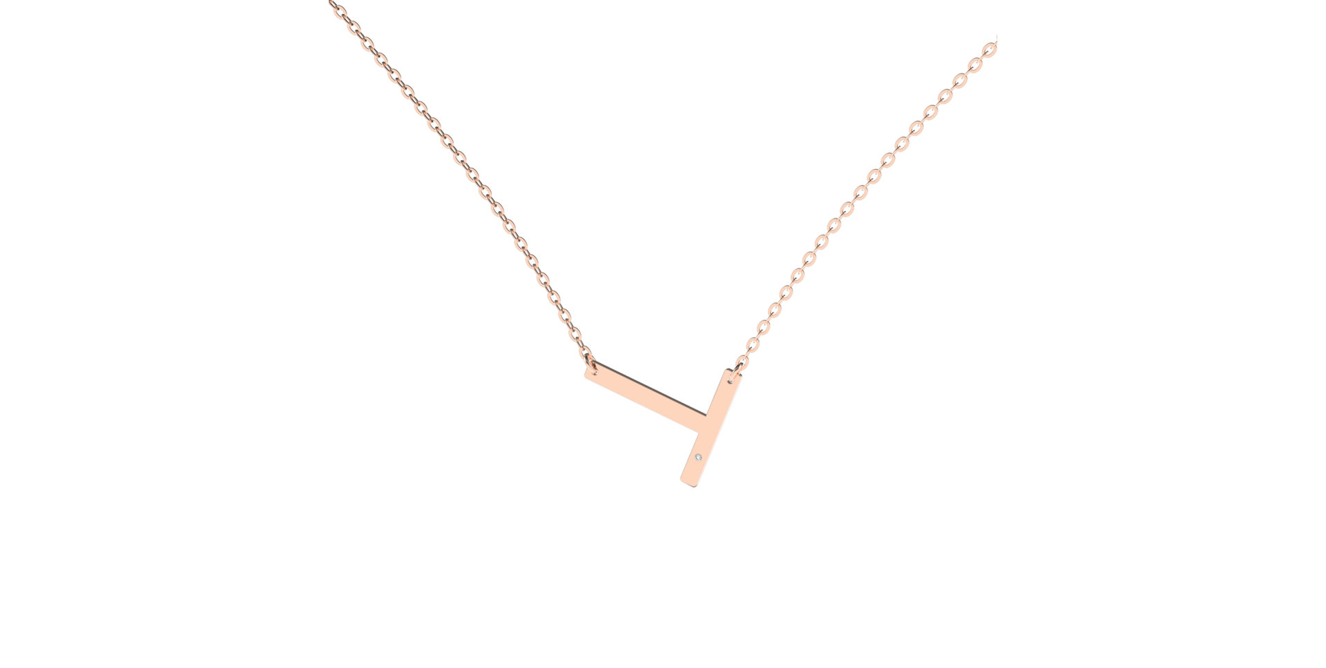 Diamond necklace Big Line T