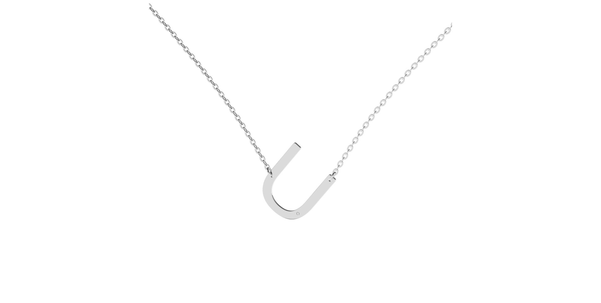 Diamond necklace Big Line U