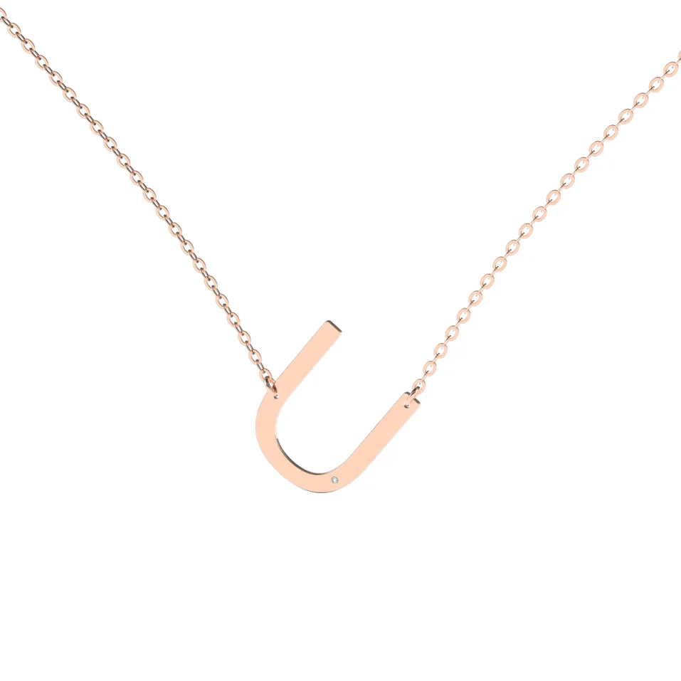 Diamond necklace Big Line U