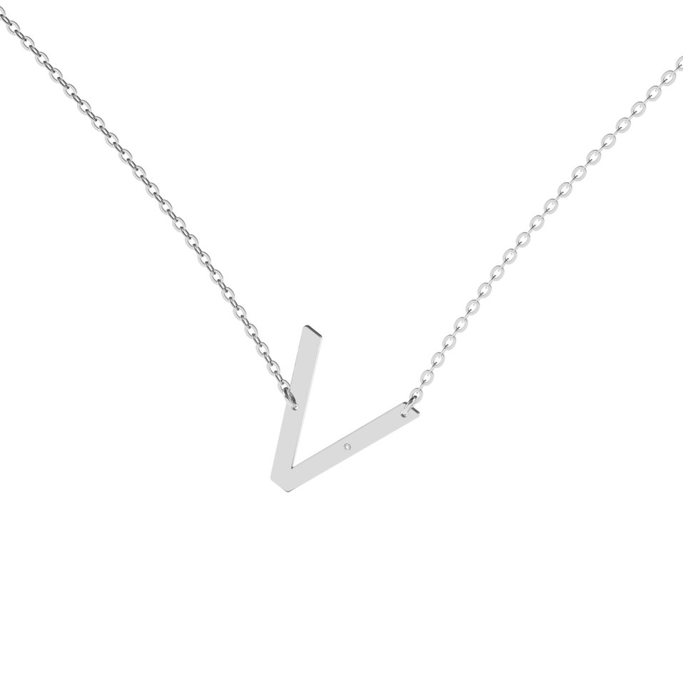 Diamond necklace Big Line V