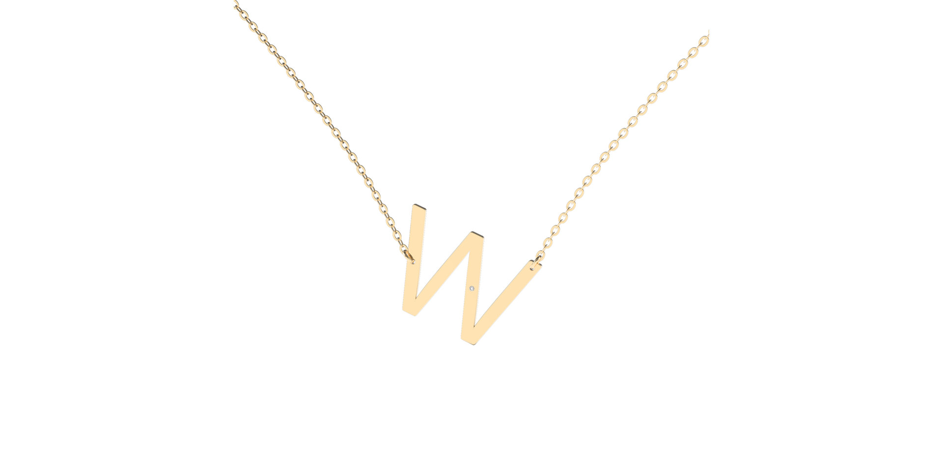 Diamond necklace Big Line W