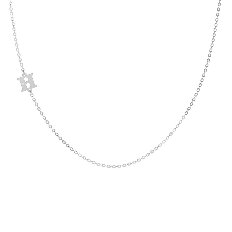 Diamond necklace Big Line H