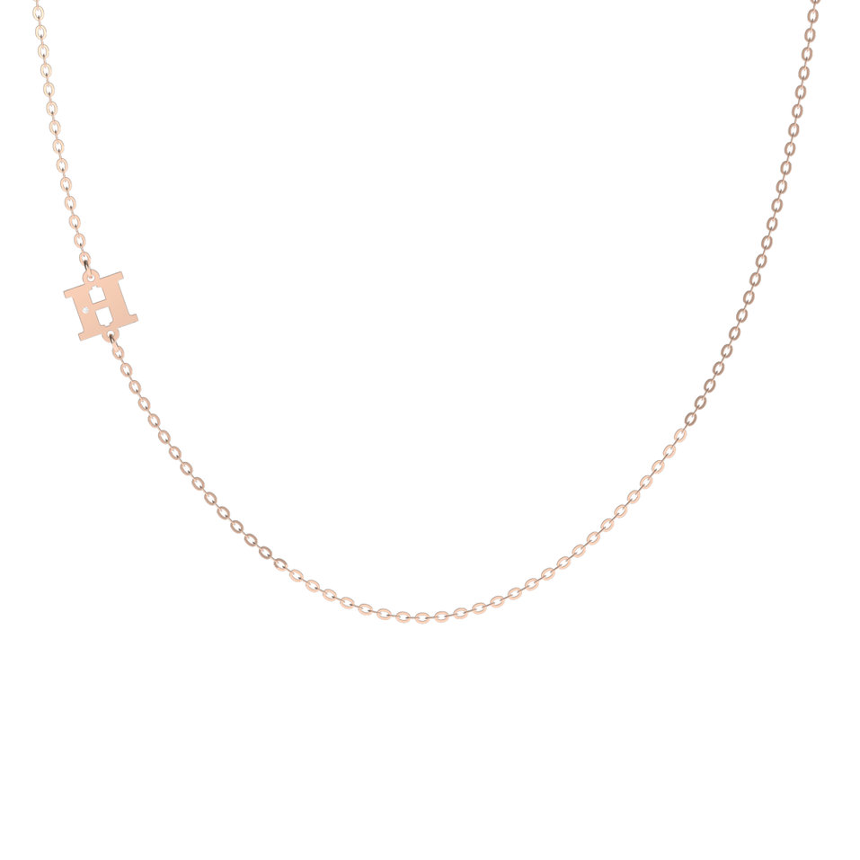 Diamond necklace Big Line H