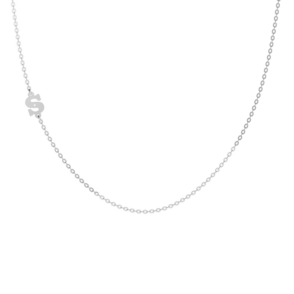Diamond necklace Big Line S