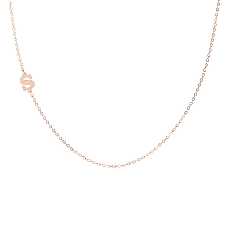 Diamond necklace Big Line S