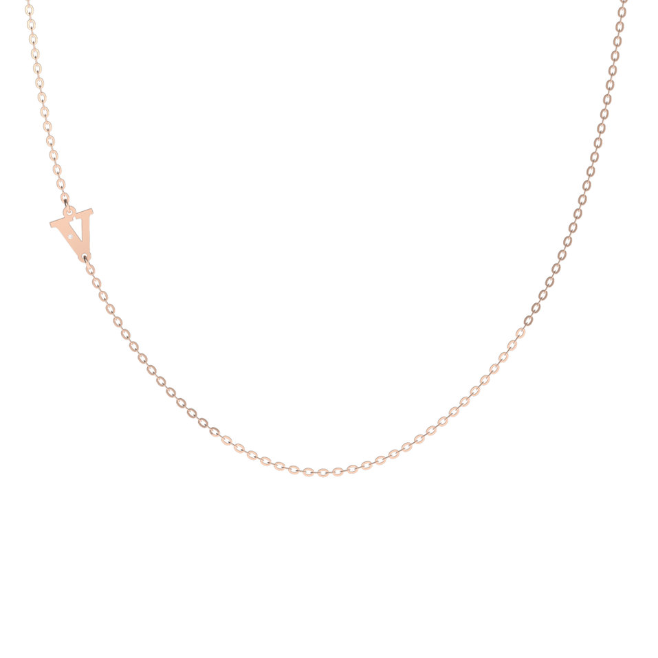 Diamond necklace Big Line V