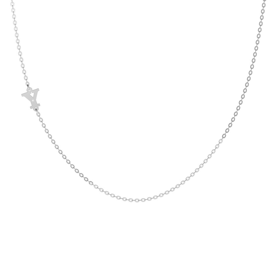 Diamond necklace Big Line Y