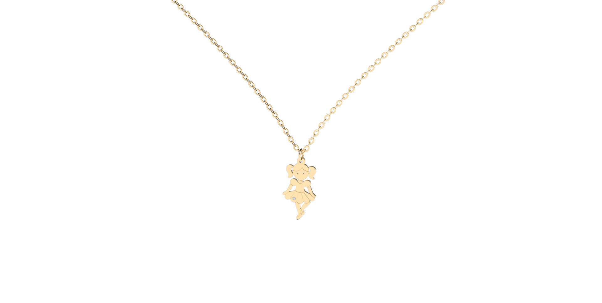 Diamond necklace Girl