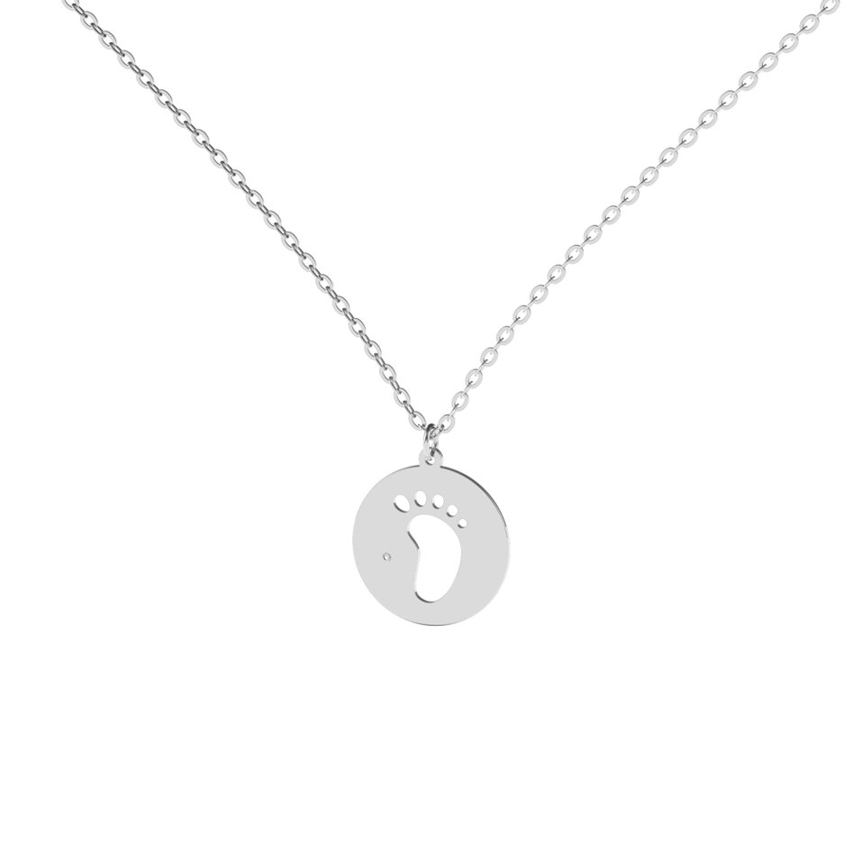 Diamond necklace Happy Foot