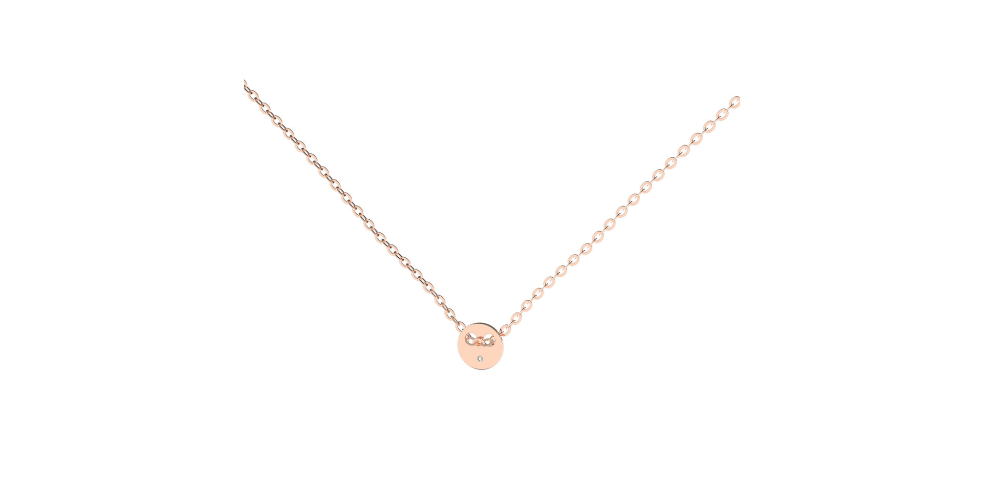 Diamond necklace Minimalism