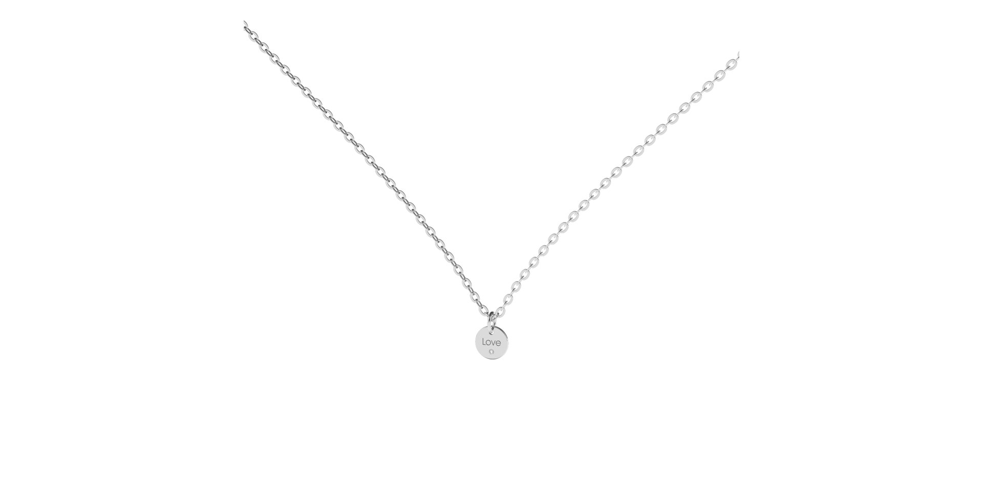Diamond necklace Love