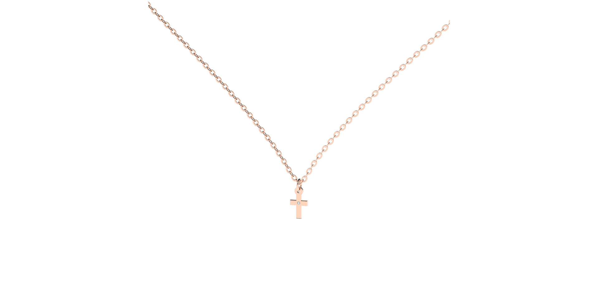 Diamond necklace Cross