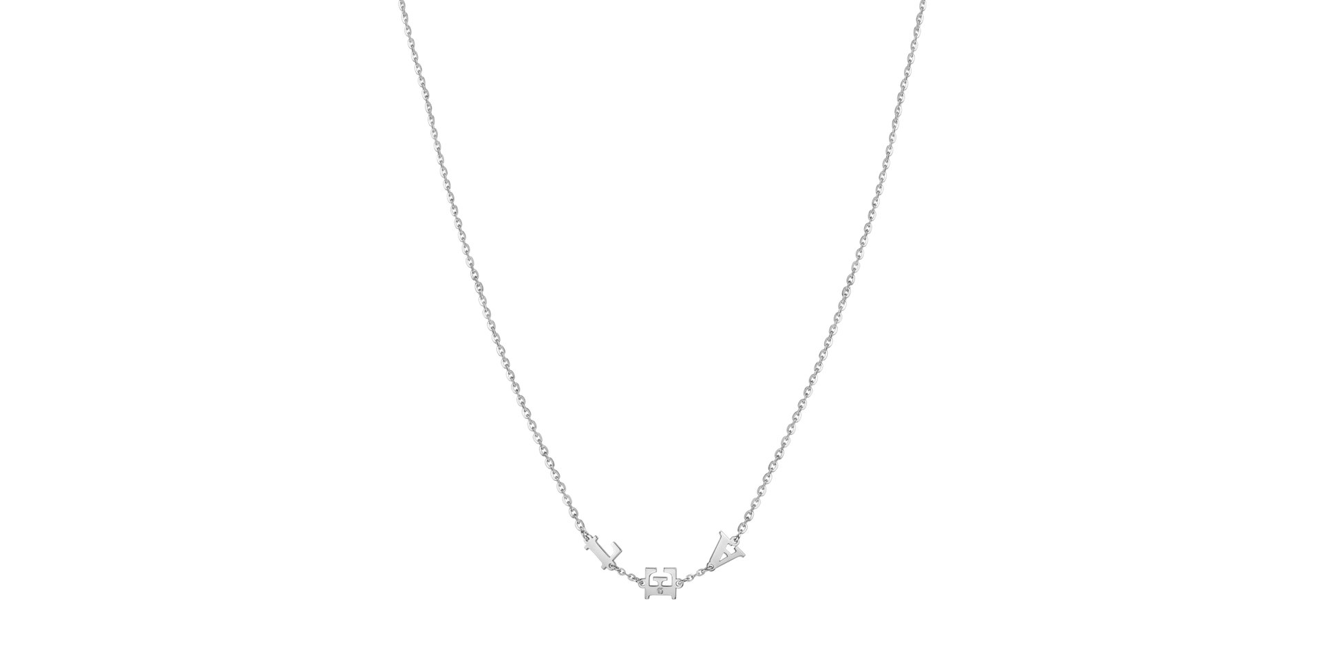 Diamond necklace Big Letters