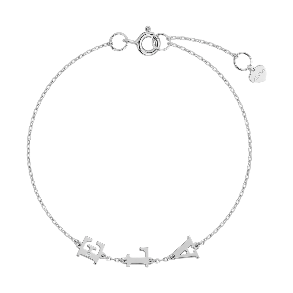 Diamond bracelet Big Letters