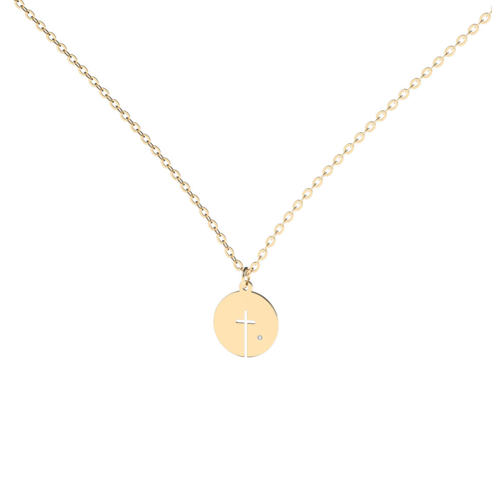 Diamond necklace Icon Cross