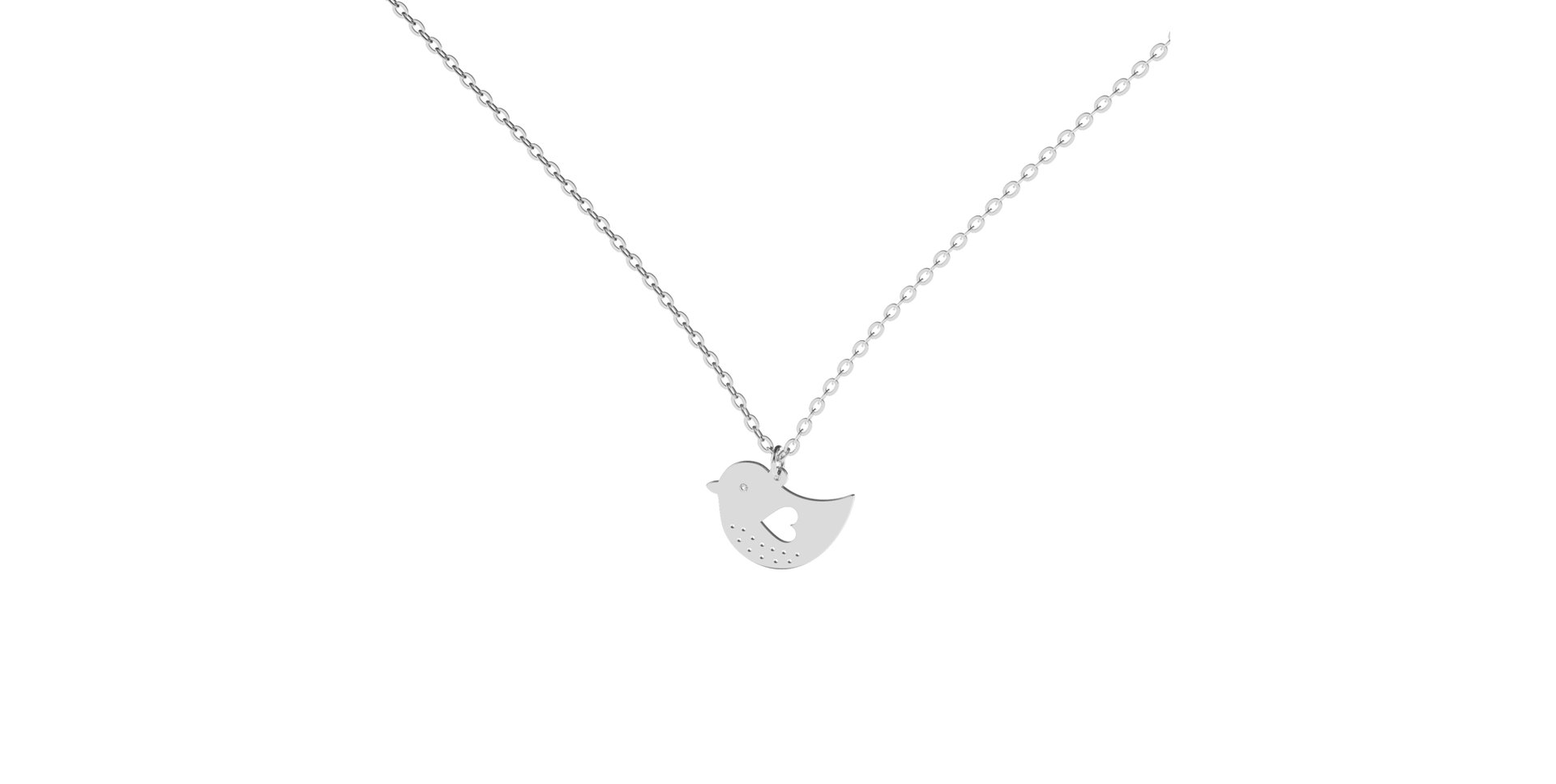 Diamond necklace Love Bird
