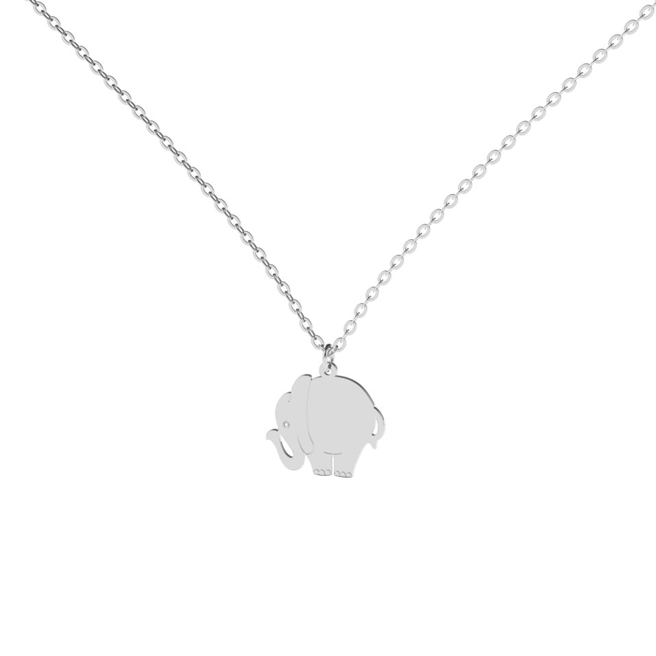Diamond necklace Elephant