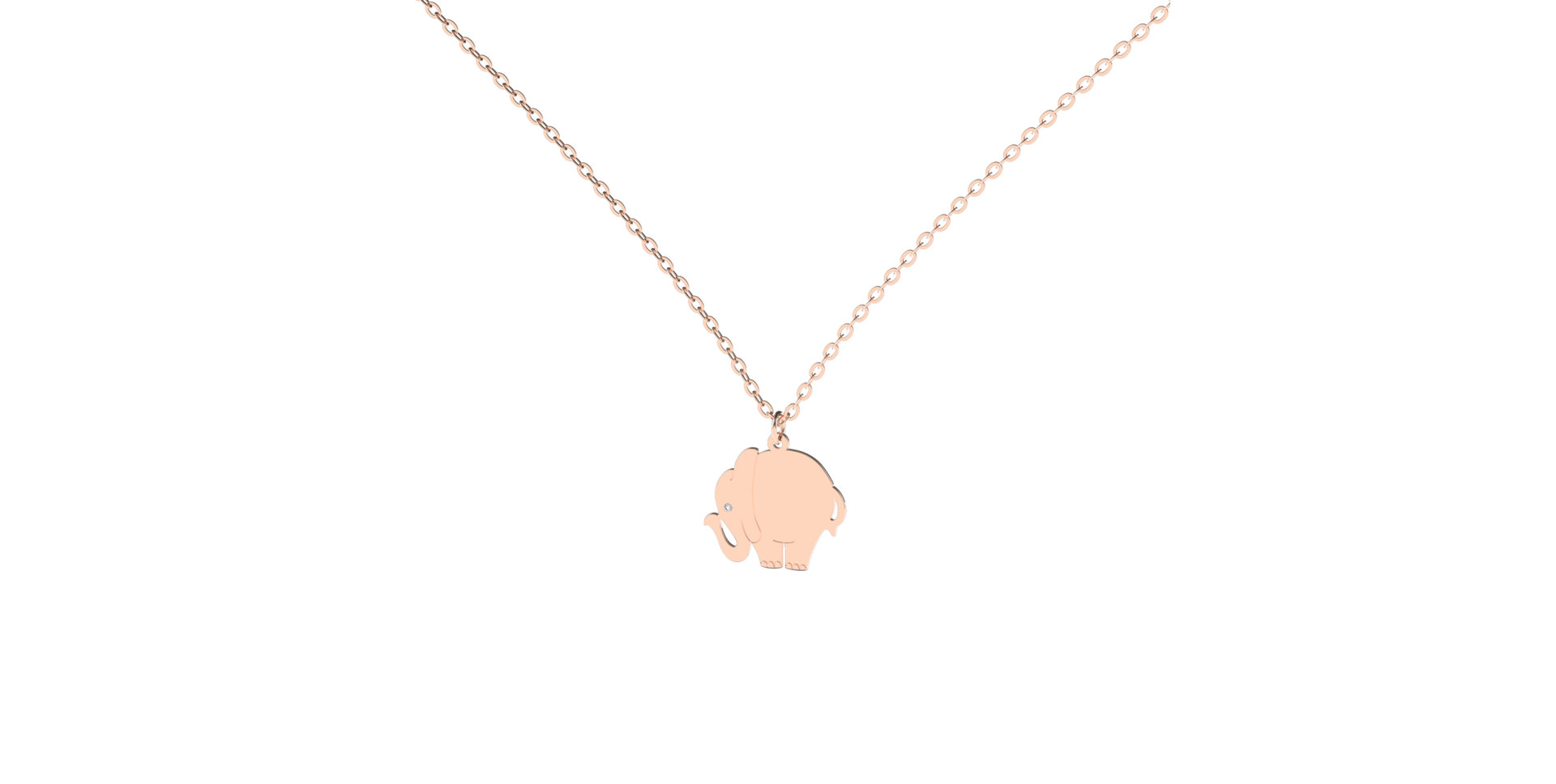 Diamond necklace Elephant