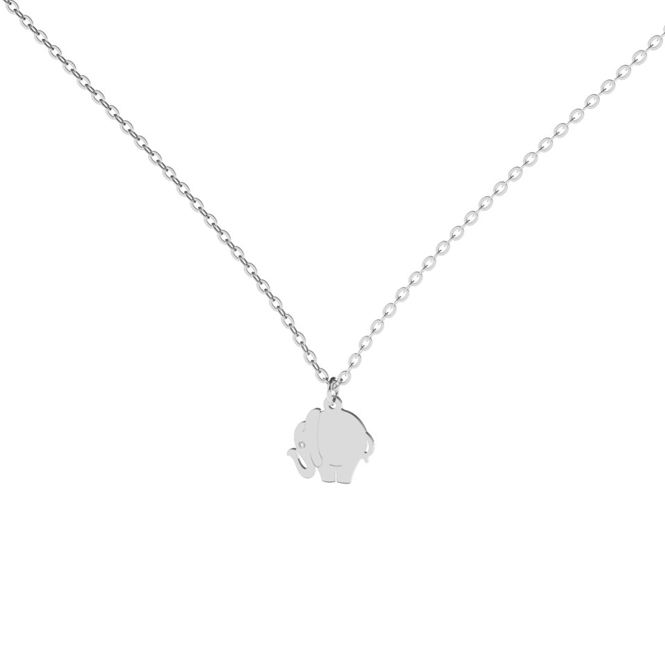 Diamond necklace Little Elephant