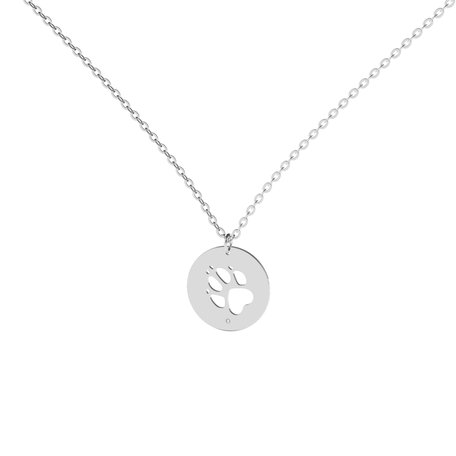 Diamond necklace Dog Paw