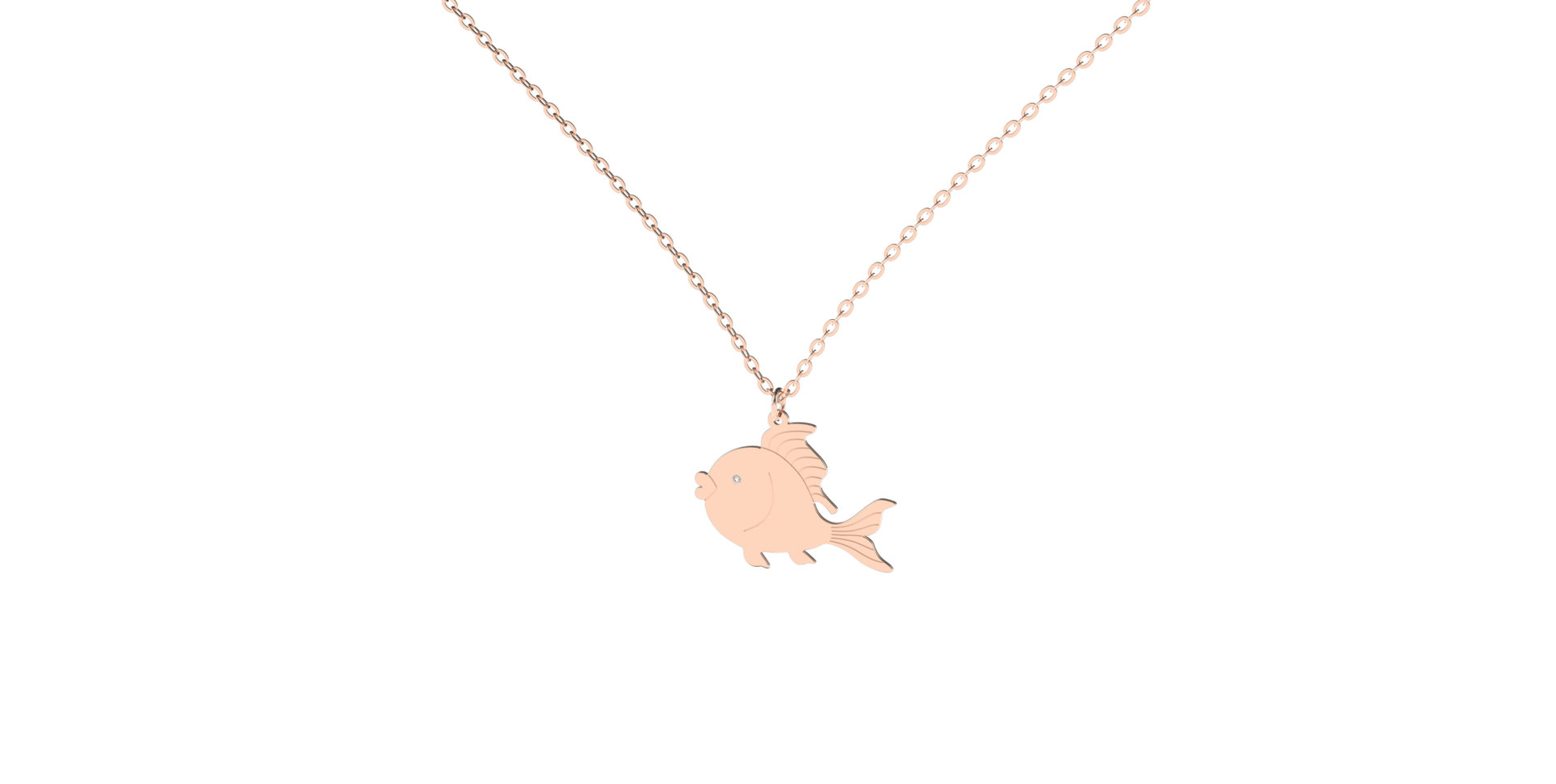 Diamond necklace Goldfish