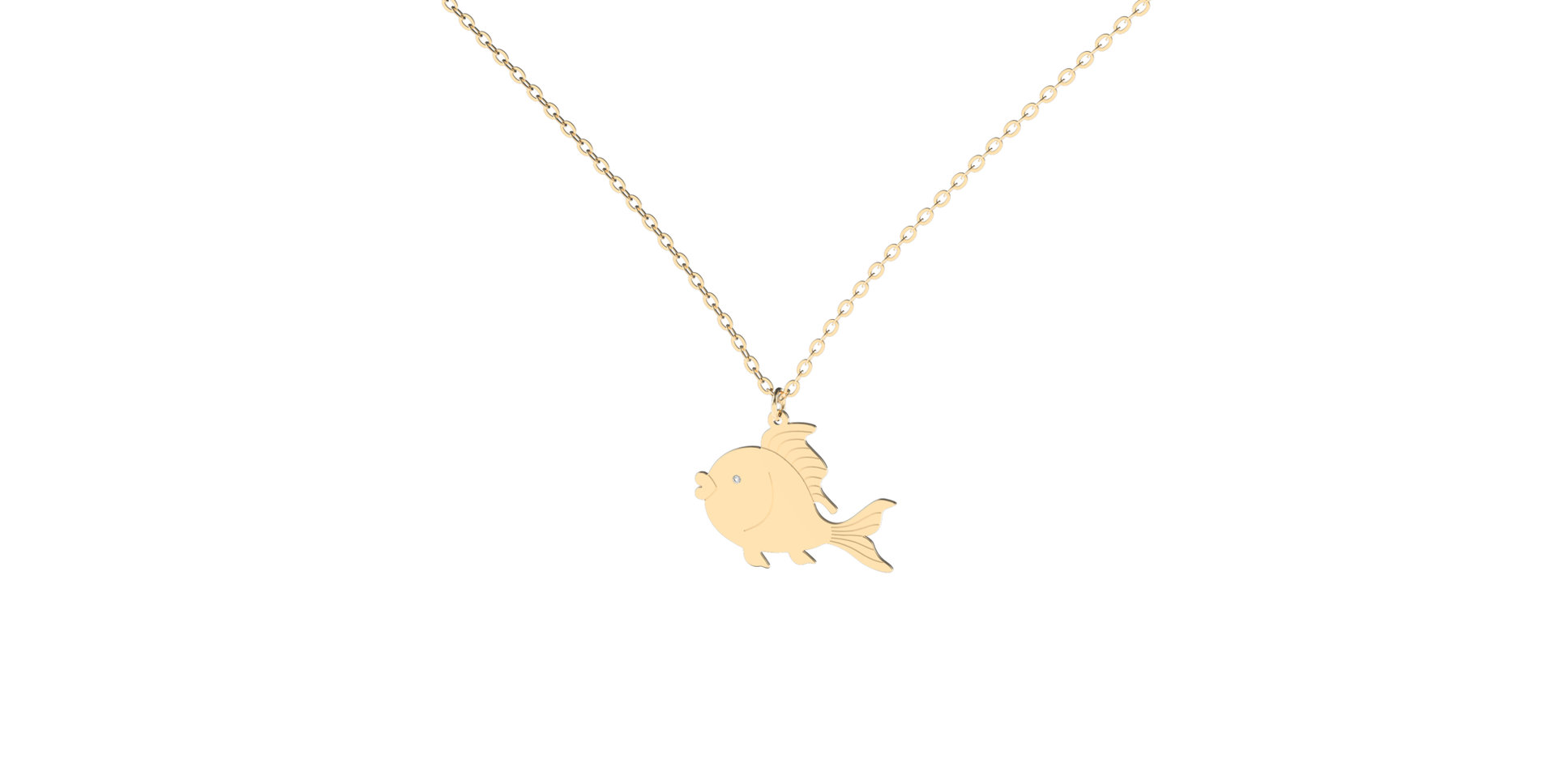 Diamond necklace Goldfish