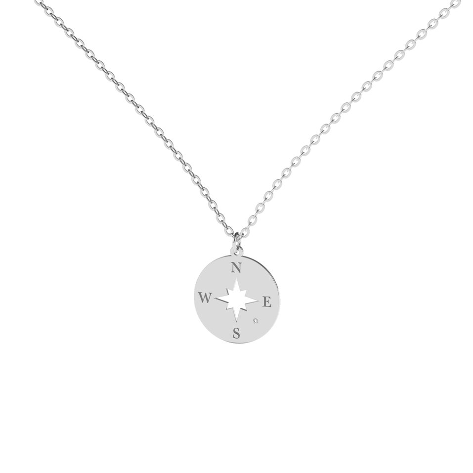 Diamond necklace Compass