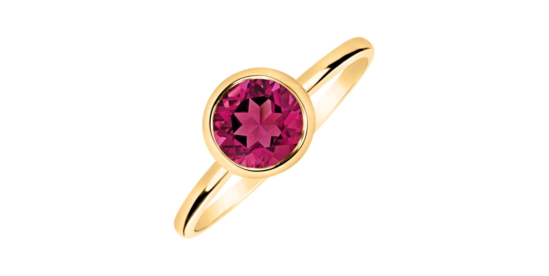 Ring with Topaz Pink Bonbon