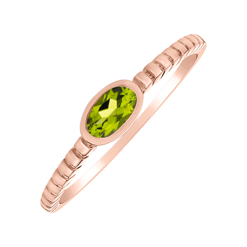 Ring with Peridot Bonbon