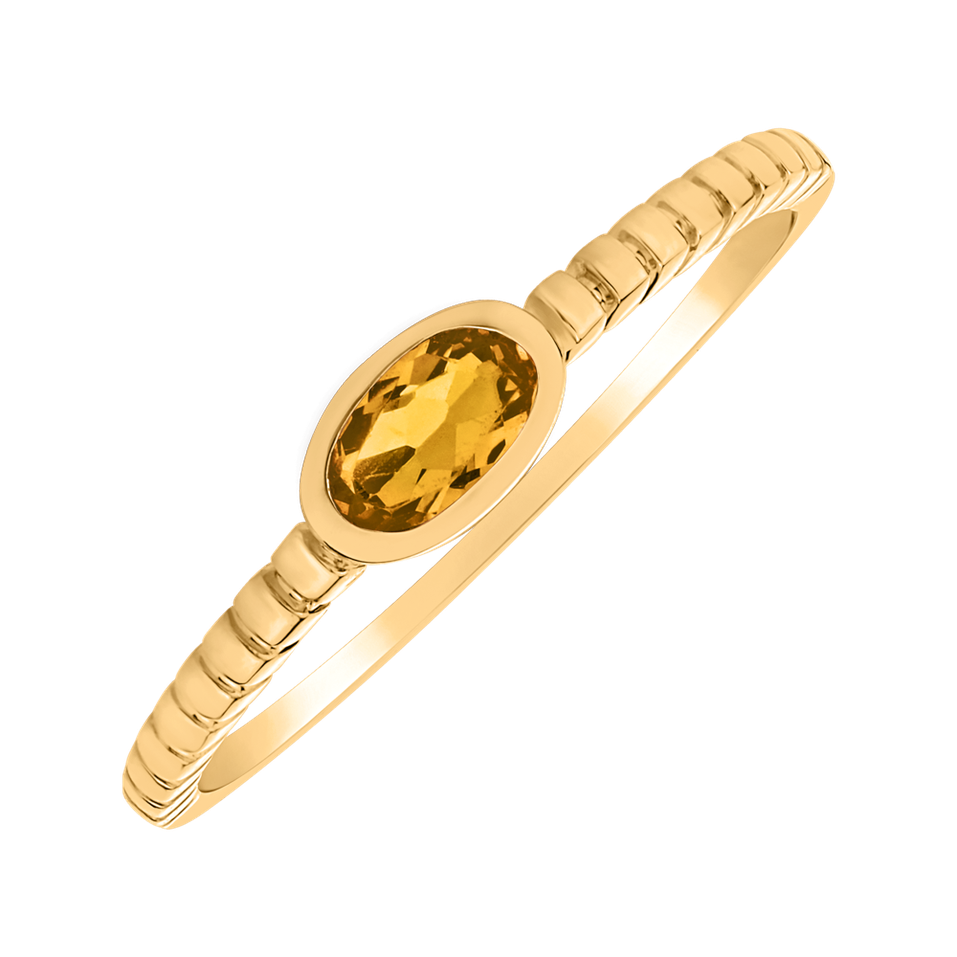 Ring with Citrine Bonbon