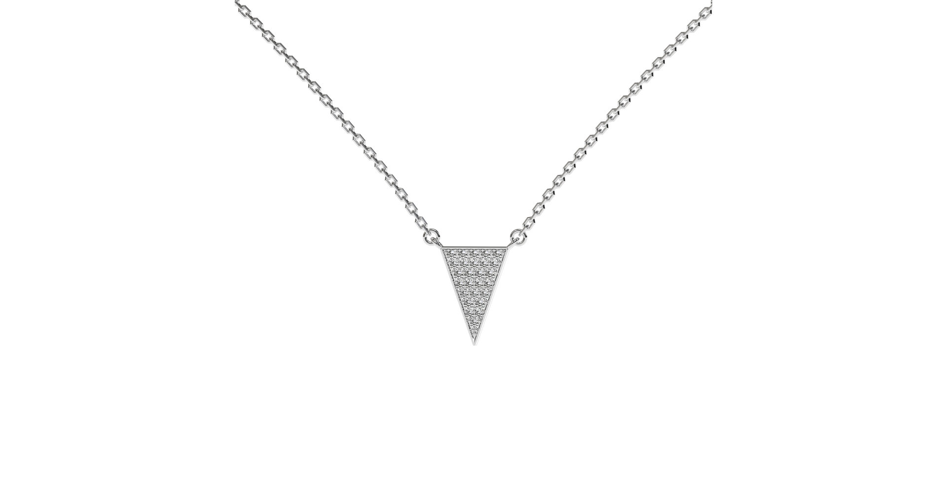 Diamond necklace Shiny Triangle
