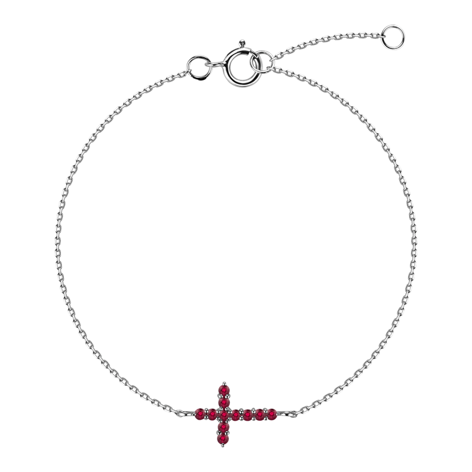 Bracelet with Ruby Gem Glory