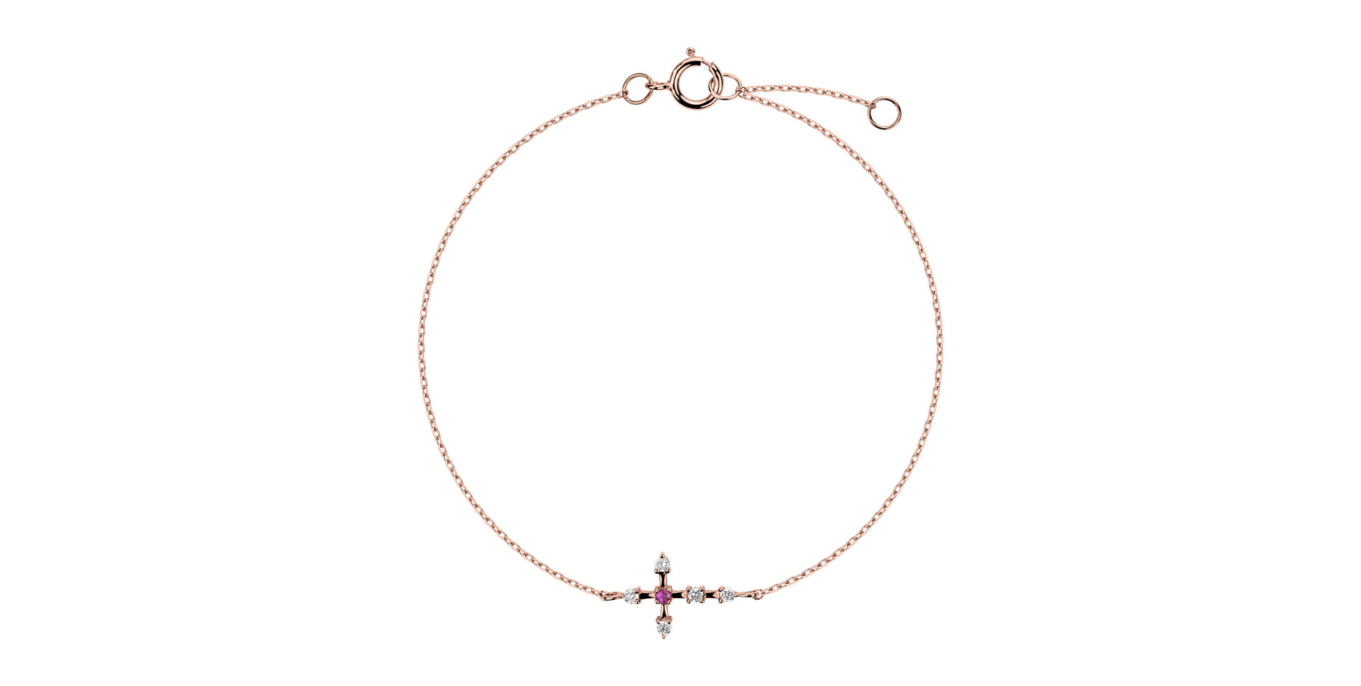 Diamond bracelet with Ruby Miracle Glory