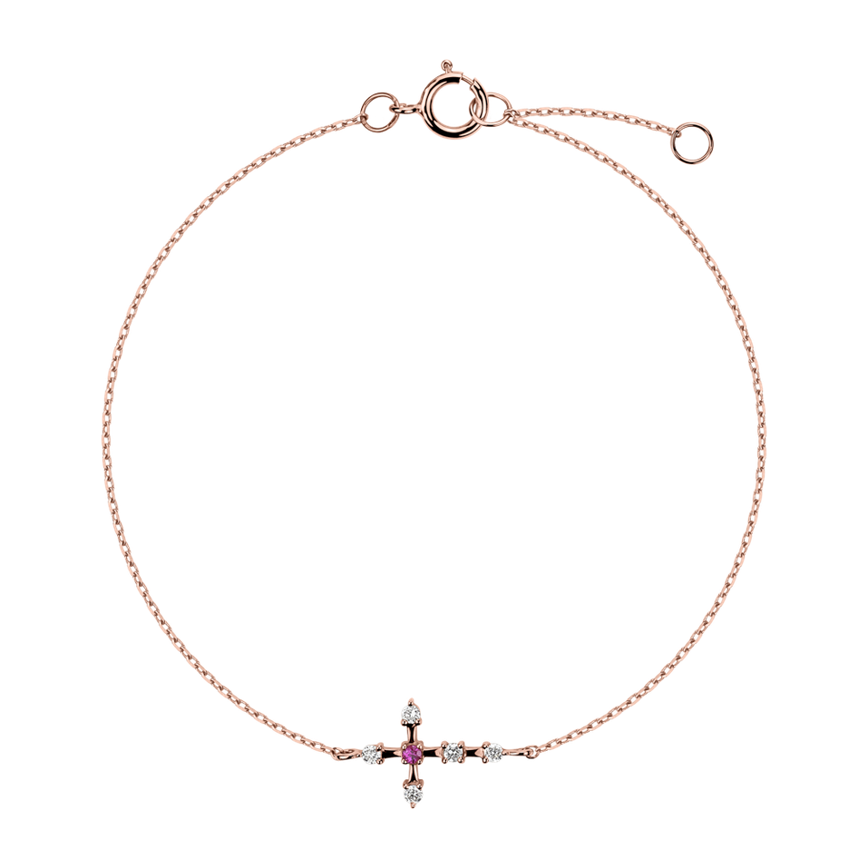 Diamond bracelet with Ruby Miracle Glory
