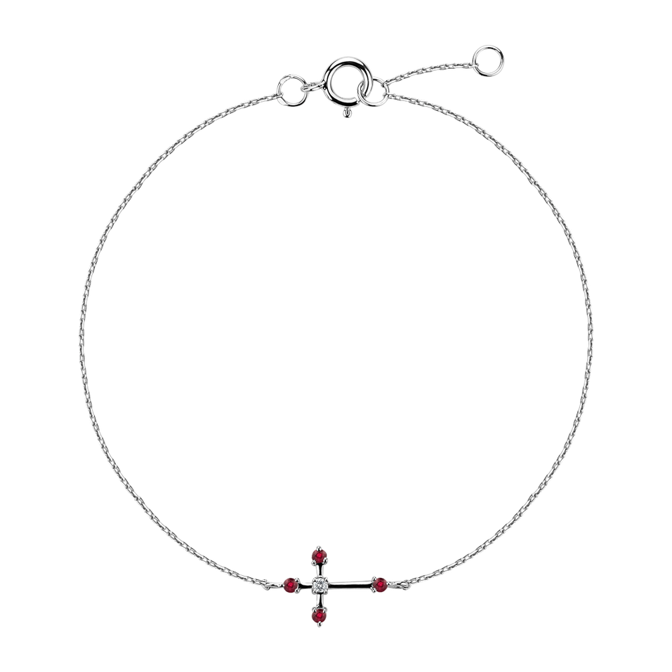 Diamond bracelet with Ruby Miracle Glory