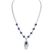Diamond necklace with Sapphire Royal Mystery2