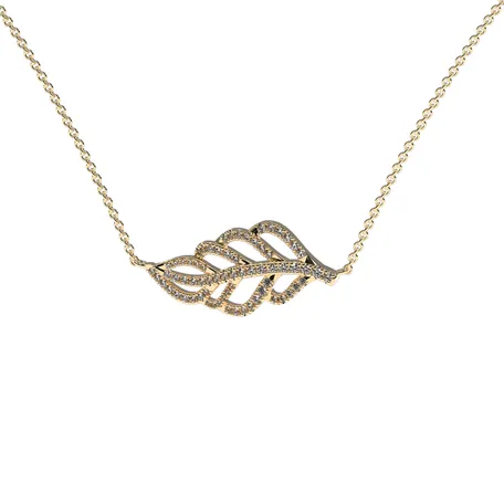 Diamond necklace Diamond Leaf