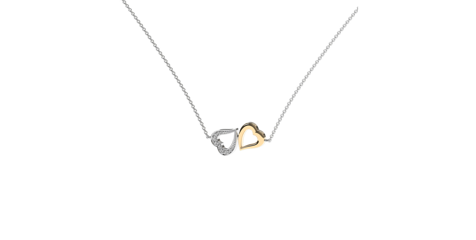 Diamond necklace Lovely Heart