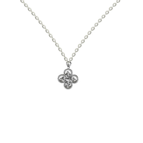 Diamond necklace Lucky Clover