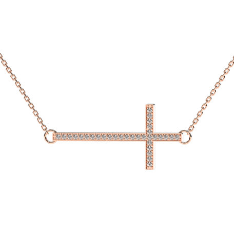 Diamond necklace Cross