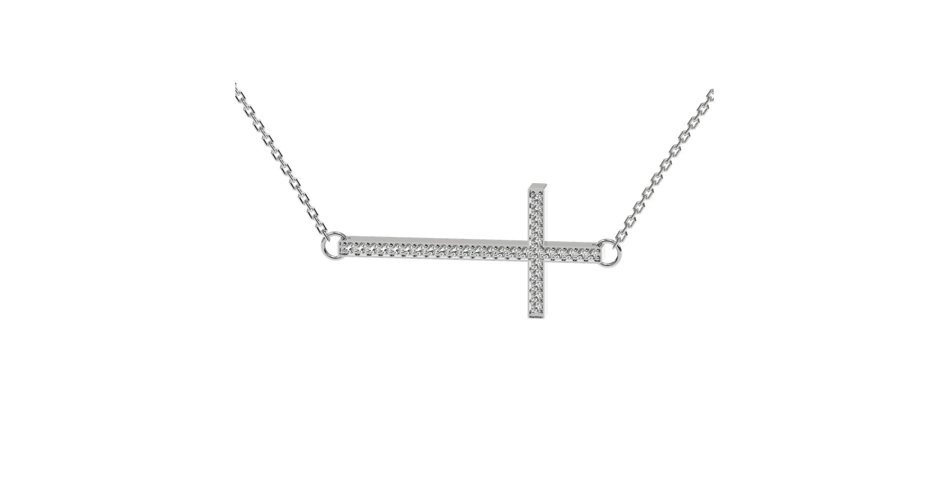 Diamond necklace Cross