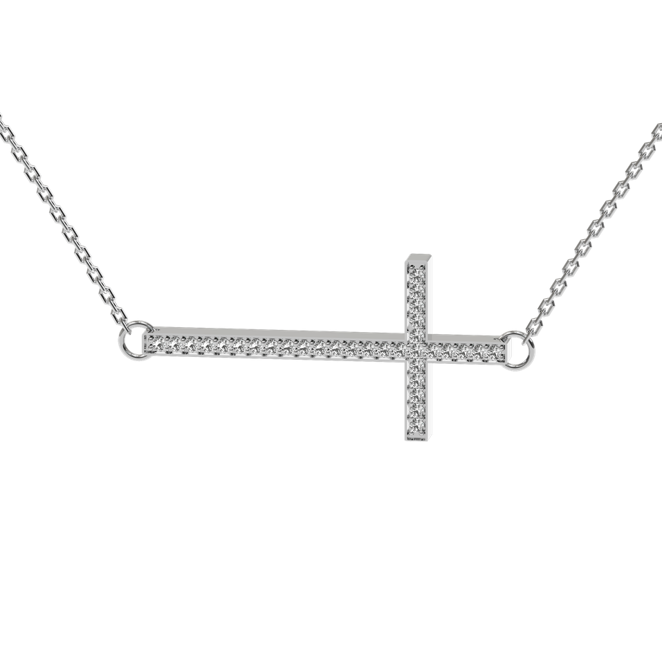 Diamond necklace Cross