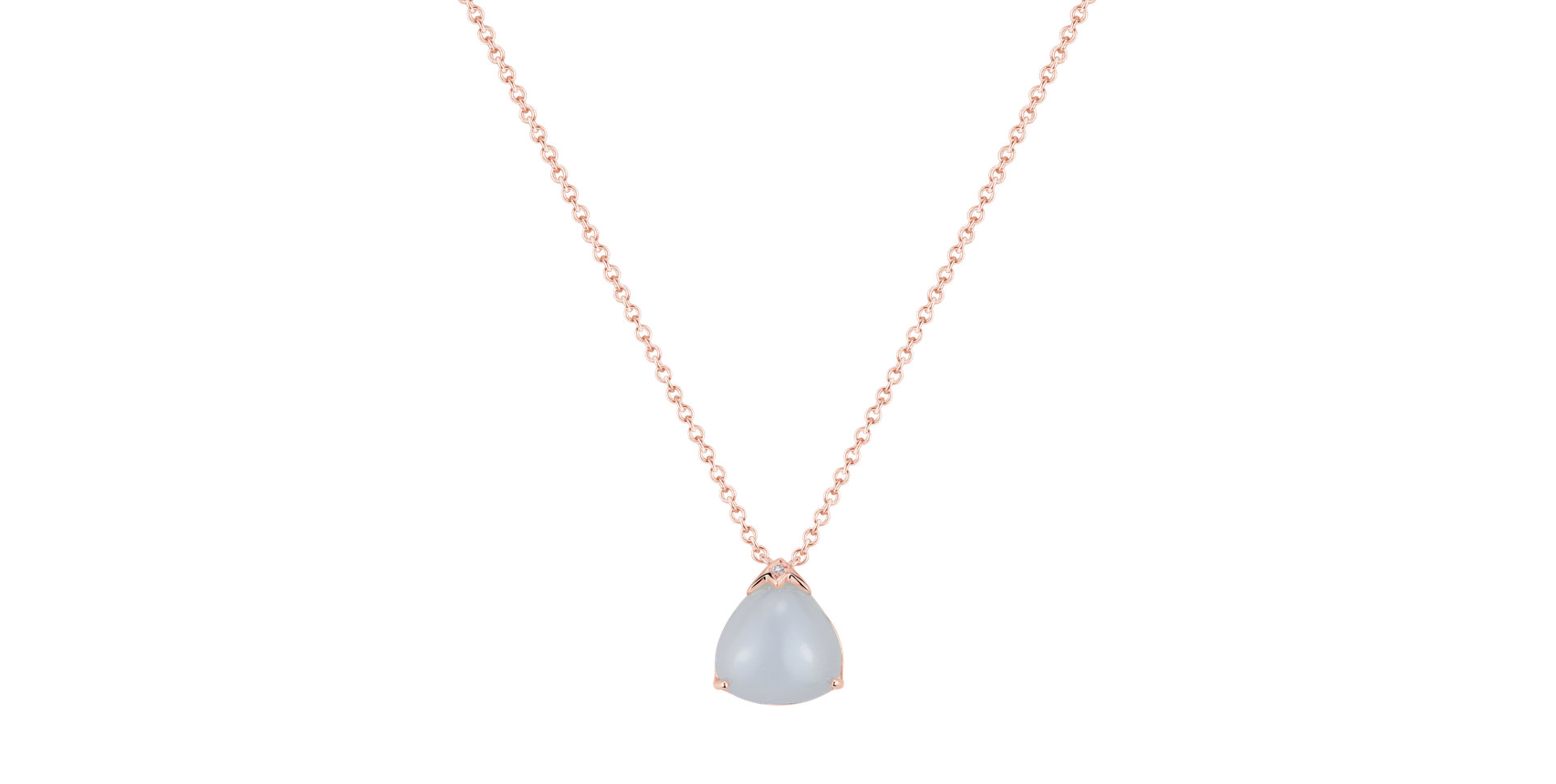 Diamond necklace with Moonstone Arachné Symphony