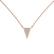 Diamond necklace Shiny Triangle2