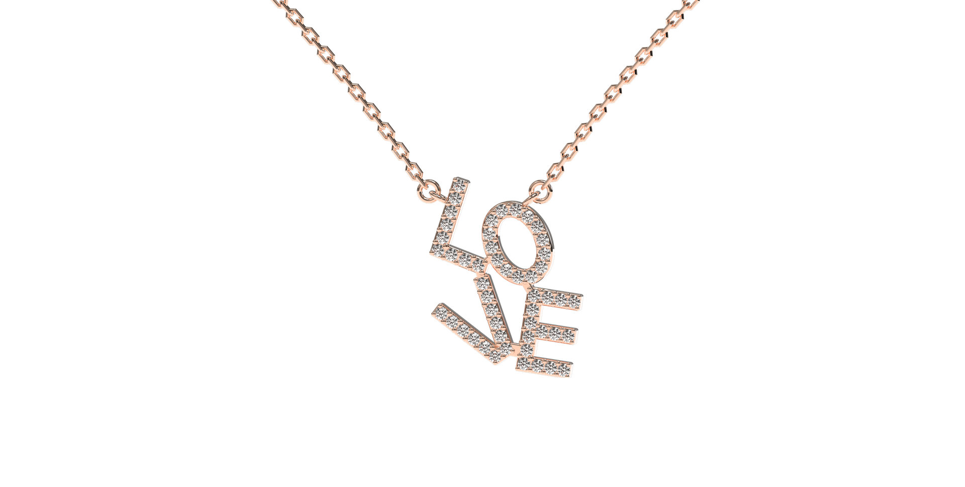 Diamond necklace Sparkling Love