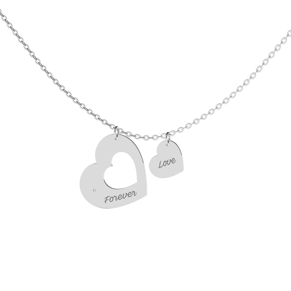 Diamond necklace Love Forever