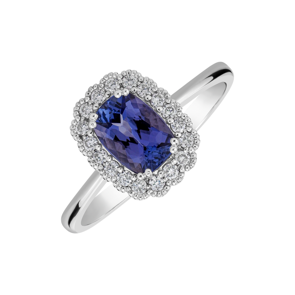 Diamod ring with Tanzanite Diamond Delight